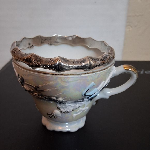 Vintage Etched Sterling Silver Bangle - Picture 2 of 12